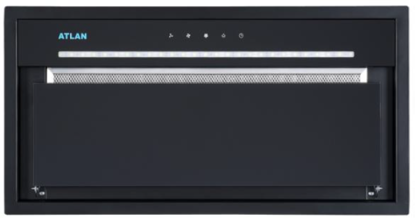 קולט אינטגראלי 85 זכוכית שחור CG68B285