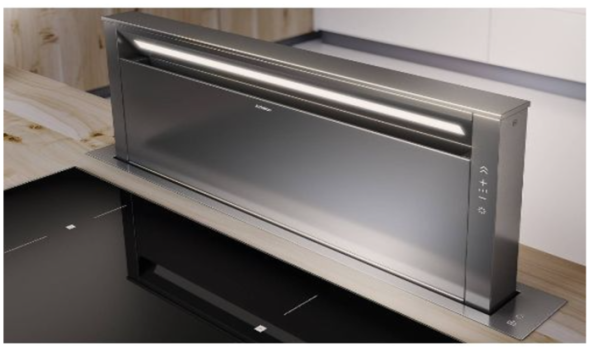 גלאקסי איירפורס קולט מעלית 90 DOWNDRAFT גימור NAKED מותאם שיש